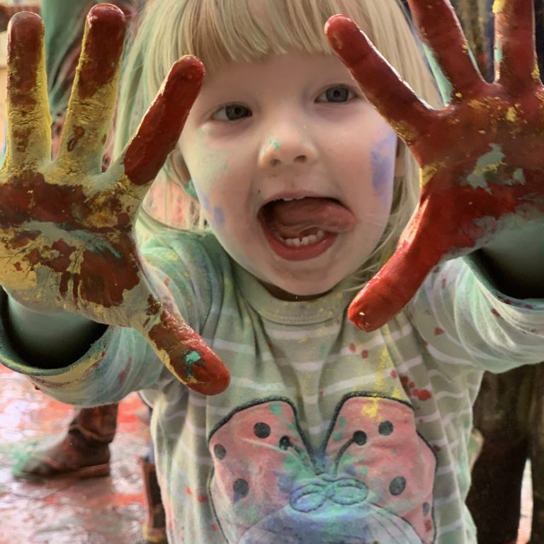 Messy Play for Holi