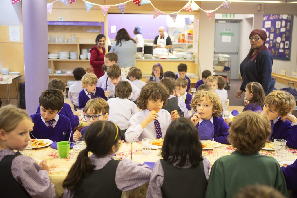 Lunch in the Lunch Hall